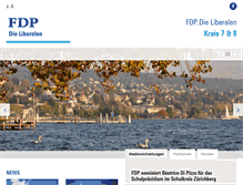 Tablet Screenshot of fdp-zh7und8.ch